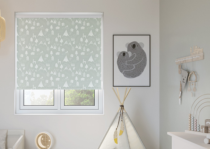 Mountain Hilltop, Mid Grey - Twist&Fit Roller Blind - Image 3